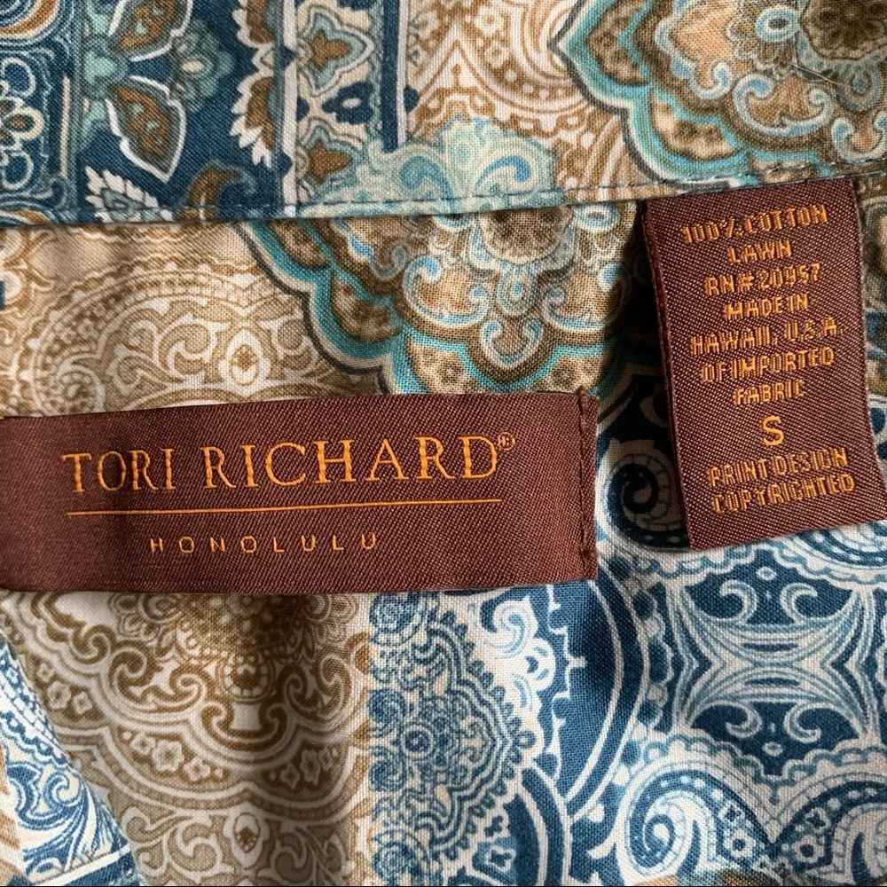 Tori Richard HONOLULU shirt size small